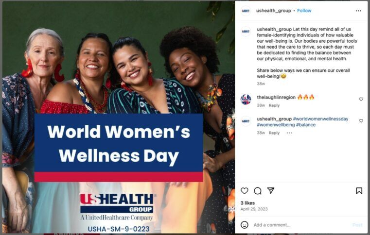 Healthcare Company Instagram Post