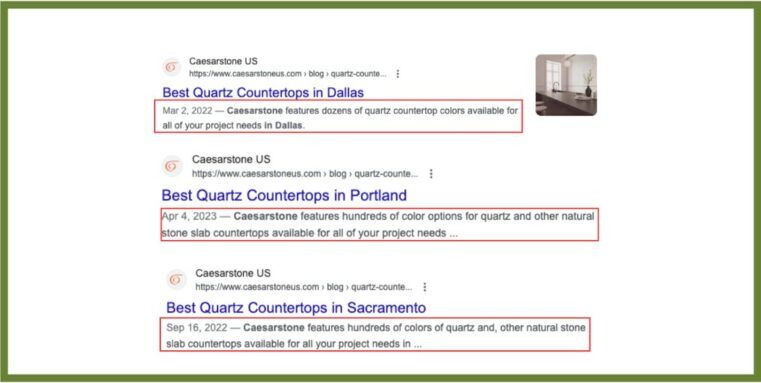 kitchen design company meta description