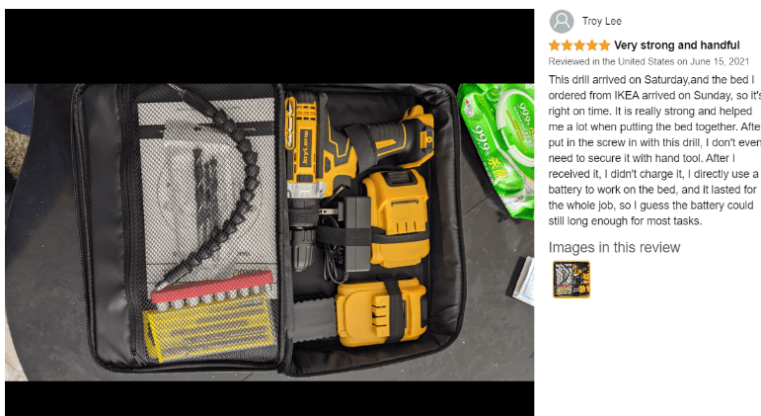 product page reviews