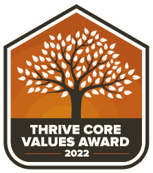 Camp Awards AZINSEO 5 2022 Thrive Core Values Award Badge
